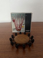 DIGSMED Teak Kerzenständer für 12 Kerzen Design dänisch Vintage Mid Century 