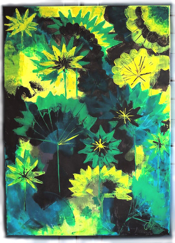 Abstrakt acrylbild - 🔆abstrakt,