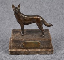 Bronze-Skulptur Schäferhund