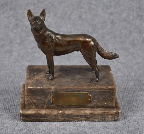 Bronze skulptur schäferhund - bronze-skulptur,