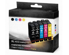 5 Patronen geeignet für Epson