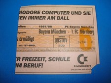 Ticket fc bayern - 87/88,