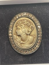 Antike Gemme Anstecker Brosche