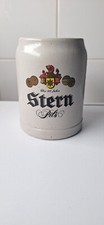 Bierkrug - STERN PILS - Steingut-Bierseidel - Keramik - 0,5 l - sehr gut