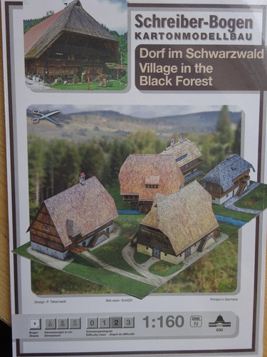Dorf mit schwarzwald - dorf, n
