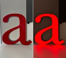 LED Buchstabe "a" 35cm rot