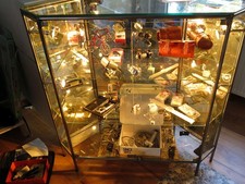 Glasvitrine Tresen  Theke mit LED - Beleuchtung l Höhe 112, Breite 112