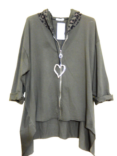Longjacke sweatmantel cardigan - sweatmantel,