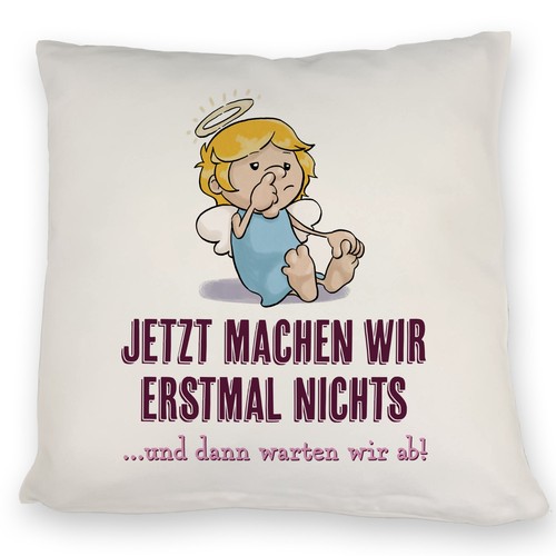 Engel kissen mit spruch wir - kissen,