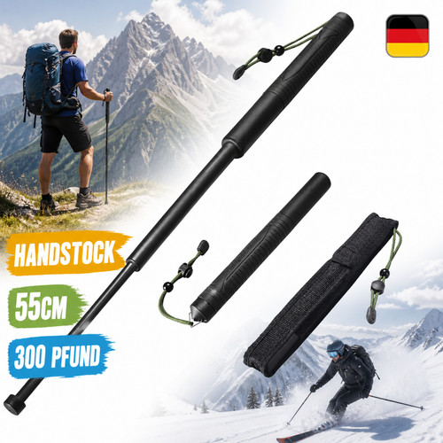 Wanderstock teleskop 55cm alu - wanderstock,