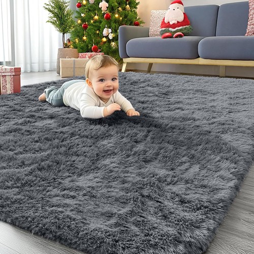Shaggy hochflor teppich grau - hochflor,