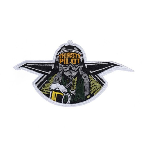 Gestickt patch thirsty - patch, pilot