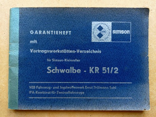 Simson schwalbe 2 - schwalbe, kr