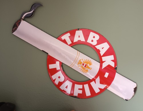 Tabak trafik emailleschild - tabak,