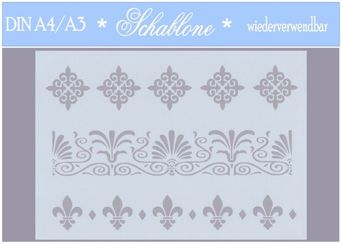 Schablone-Vintage-Shabby-A4-A3