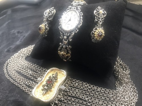 Konv trachtenschmuck granat - konv.trachtenschmuck, -granat