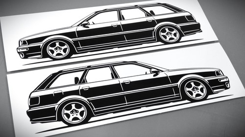 Audi rs2 avant - rs2, sticker