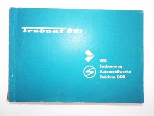 Trabant 601 ersatzteilkatalog - 601,
