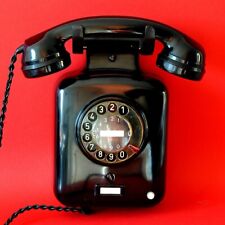 Bakelit WANDTELEFON mit Wählscheibe, Modell W 51, 50er Jahre