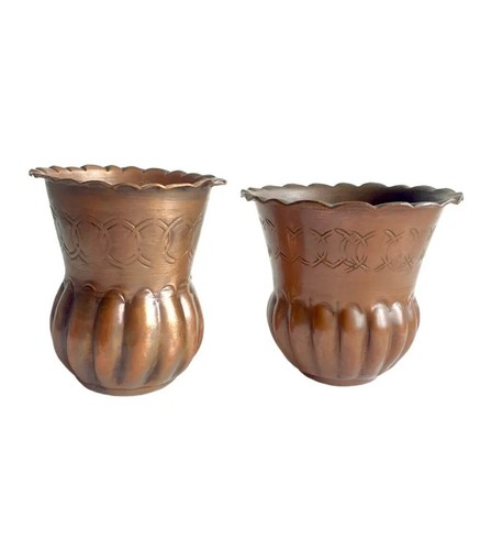Kupfer blumentopf vase vintage - blumentopf,