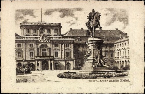 Artist postcard mannheim - postcard, in