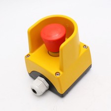 Siemens 3SB3 801-0EF3 Not-Aus-Taster mit Kragen (Nothalt)