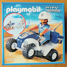 ✿Playmobil®✿Police Quad✿Polizei Motorrad✿Mit Rückziehmotor✿City Action✿3655✿