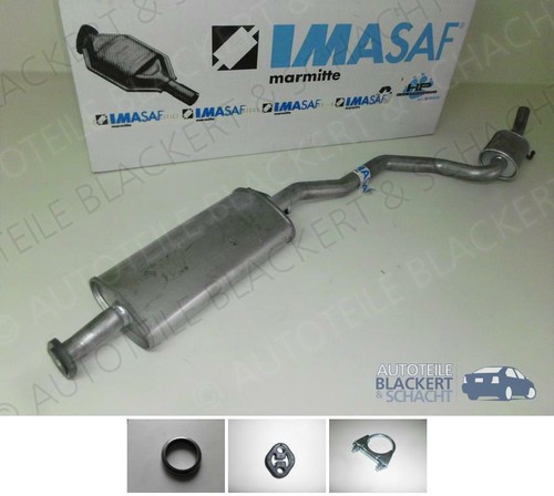 Imasaf auspuff mitteltopf - auspuff, +