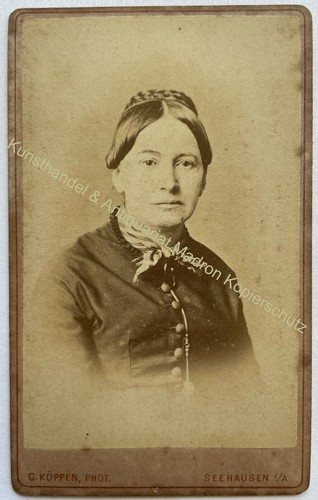 Orig cdv foto fotografie frau - cdv,