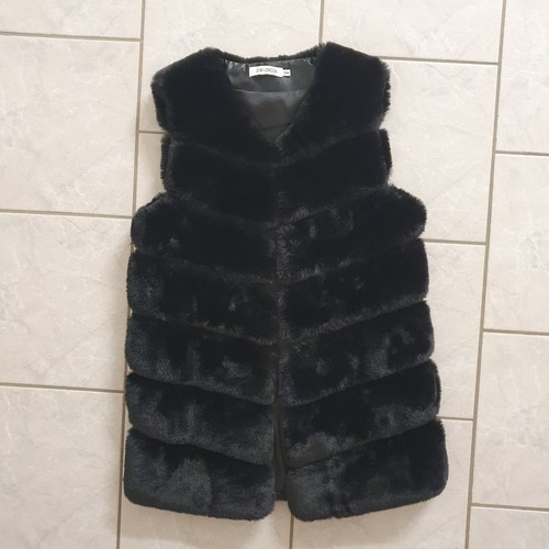 Kunstfell damen weste l - damen,