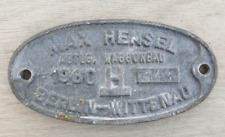 Original Waggon Schild Berlin Wittenau 1960 ---Max Hensel---