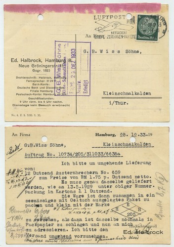 93644 postkarte halbrock - -,
