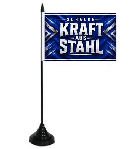 Tischflagge schalke kraft - schalke, aus