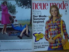 Neue Mode 72/04 w/Burda Sommer Mollig DIRNDL Paris Rom 70er Modezeitschrift KULT