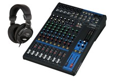 MISCHPULT YAMAHA MG12 DJ MIXER CONSOLE STUDIO ANALOG XLR STEREO SET KOPFHÖRER