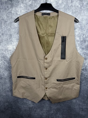 Open herren weste beige - open,