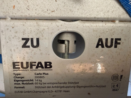 Fahrradträger eufab type - fahrradträger,