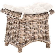 Rattan Fußhocker geschwungene