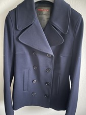 PRADA Damen Jacke Blazertyle blau Ital. Größe 44 (getragen) TOP