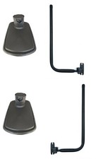 Außenspiegel mit Halterungen 250x150 mm ø14-23 Spiegelarm SET