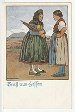 AK  Gruß aus Hessen ,  sehr