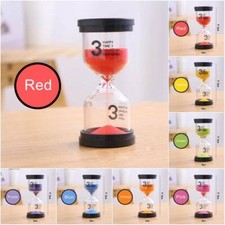 7 Farben Sandglas Sanduhr Timer 1/3/5/10/15/30 Minuten Umsatz Glas Sand Uhr