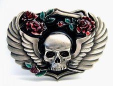 Buckle Skull and Roses