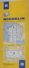 Michelin Frankreichkarte Blatt 65 Auxerre - Dijon Maßstab 1 : 200.000