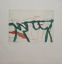 WERNER BERGES - Kunstkonvolut - Handsigniert & nummerierte Radierung & Katalog