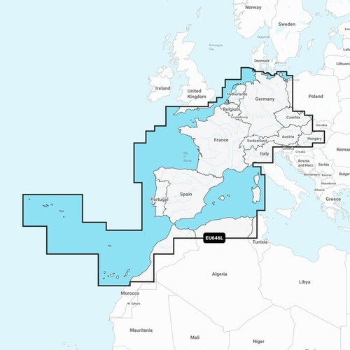 Navionics plus eu646l west - west, &