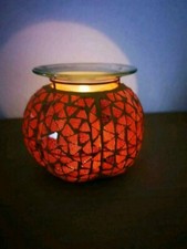 Partylite Teelichtduftlampe Mosaik "Kürbis" siehe Bilder TOP