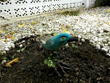 Süßer Kunstvogel Echtfeder Kanarien Papagei Wellensittich Vogel Kunststoff G.Z.