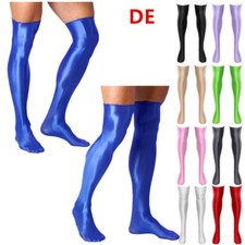 Herren Strumpf Öl Glänzend Kniestrümpfe Lang Socken Overknee Stockings Clubwear
