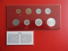 *Schweiz KMS Set/ Blister  *1 Rappen - 2 Franken *mit 3 Silber Münzen(Ki.3)